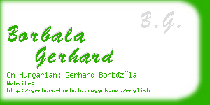 borbala gerhard business card